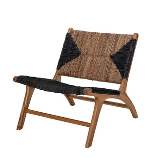 Grant Teak Lounge Chair in Black