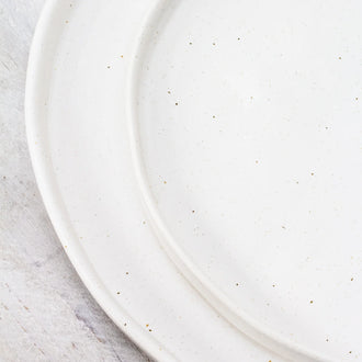 Kivi Ceramic Side Plate in White