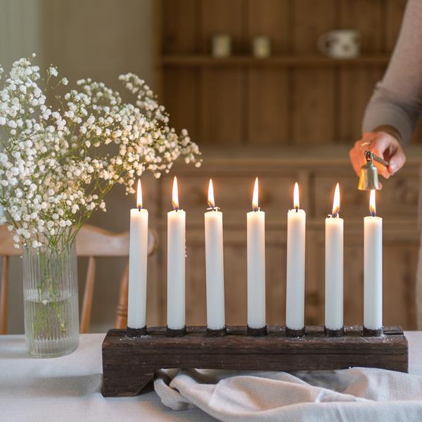 Vintage Candle Holder in Reclaimed Wood