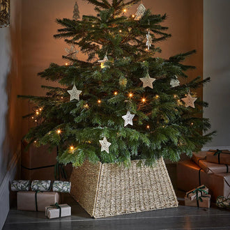 Ivyline Square Foldable Tree Skirt in Seagrass