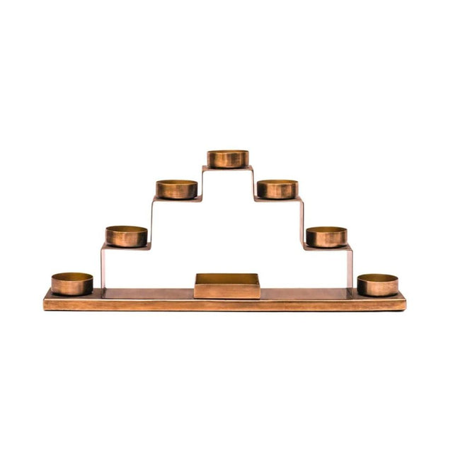 Ivyline Tealight Candle Holder in Antique Brass (2)