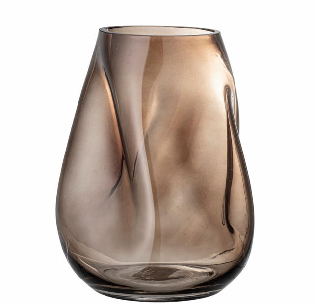 Ingolf Glass Vase in Brown (2)