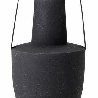 Itamar Metal Vase in Black