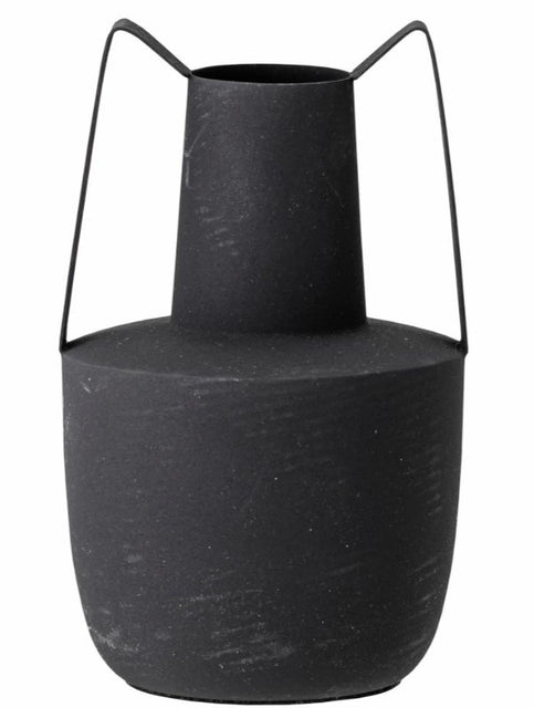 Itamar Metal Vase in Black (2)