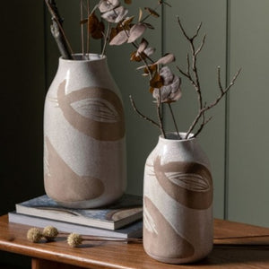 Tanya Small Ceramic Vase in White