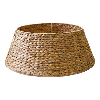 Ivyline Round Foldable Tree Skirt in Wicker