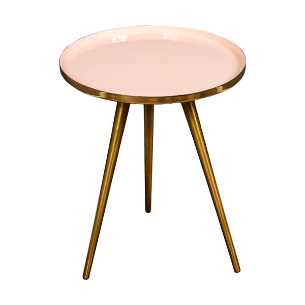 Laila Round Side Table in Pink (3)