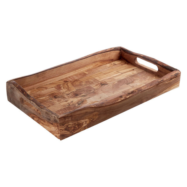 Winnie Olive Wood Serving Tray in Brown