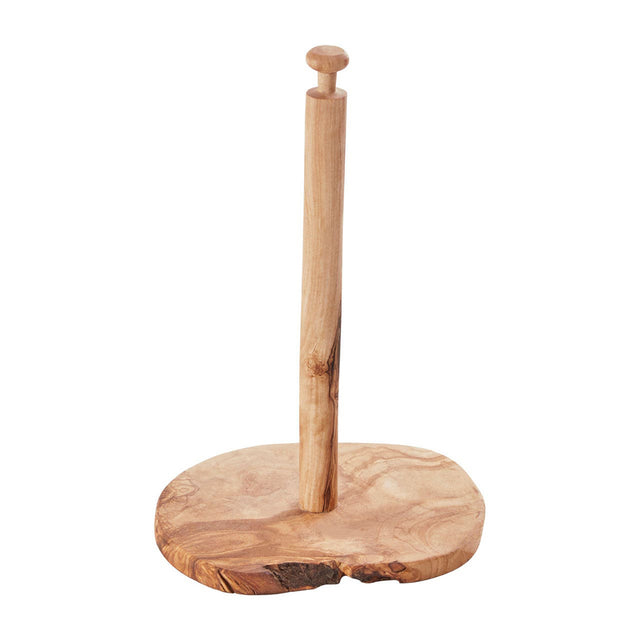 Winnie Olive Wood Kitchen Roll Holder in Natural