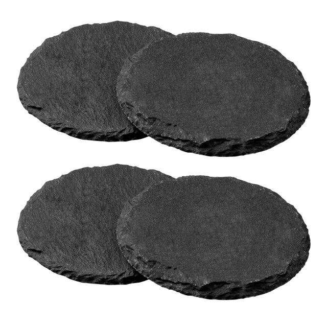 Cicely Set of 4 Round Coasters in Slate