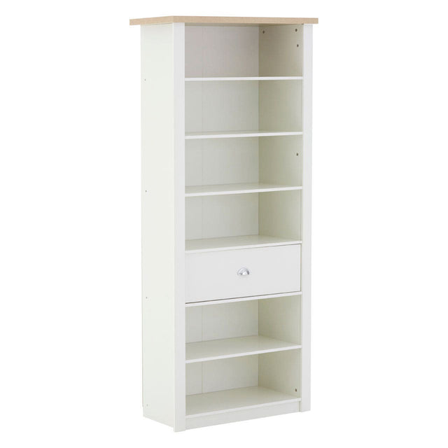 Jude Narrow Display Cabinet in White (2)