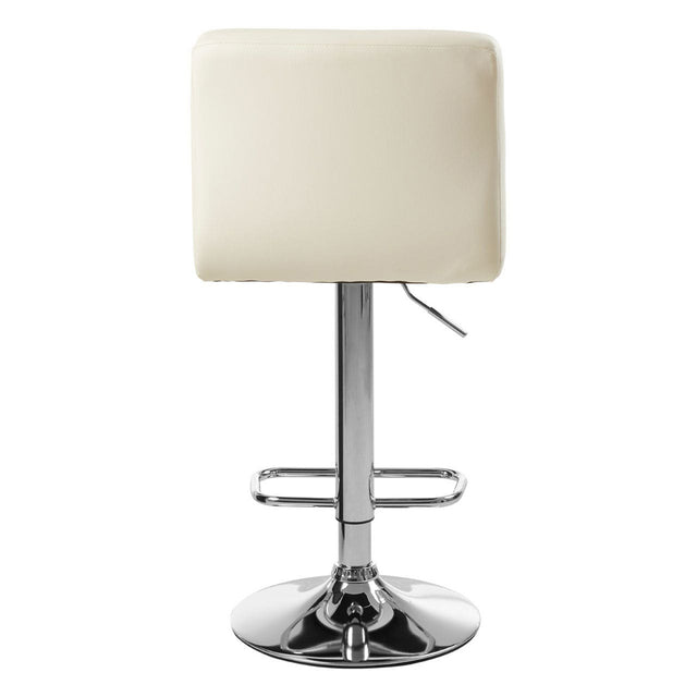 Paige Leather Bar Stool in White (4)