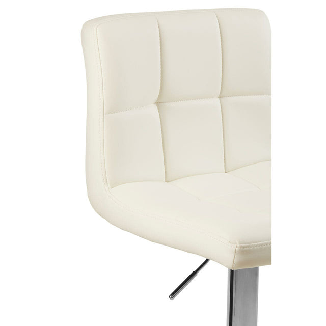 Paige Leather Bar Stool in White (5)