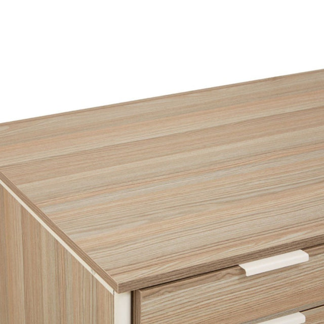 Dani Double Drawer Desk in Light Oak (8)