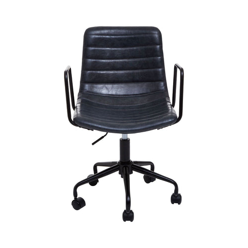 Leia Swivel Office Chair in Dark Grey