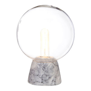 Farah Globe Lamp in Grey