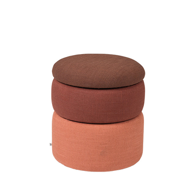 Pond Fabric Pouffe in Rust (2)