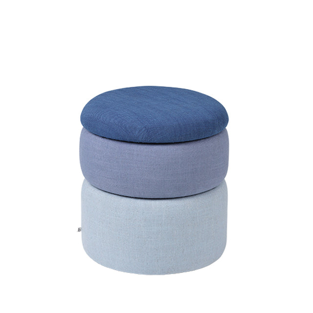 Pond Fabric Pouffe in Blue (2)