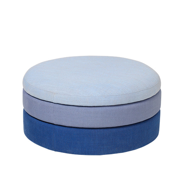 Pond Fabric Pouffe in Blue (3)