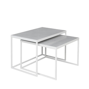 Tilde Table Iron and Eggshell Light Grey