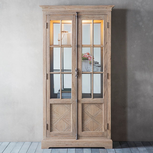 Matilda Display Cabinet in Light Wood