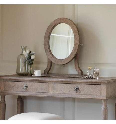 Matilda Wooden Dressing Table Mirror in Natural