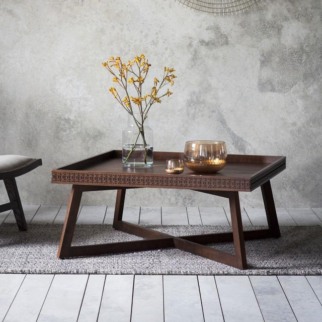 Hayleigh Mango Wood Coffee Table in Brown