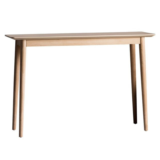 Odette Rectangular Oak Console Table in Natural  (3)