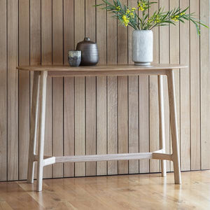 Talia Oak Console Table in Natural