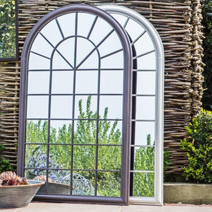 Daisy Window Pane Outdoor Mirror