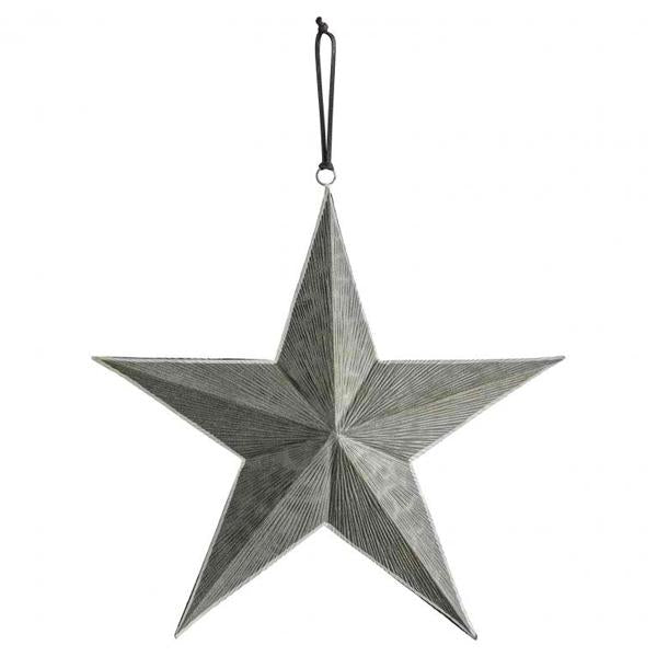 Star Bauble in Grey/Silver (5)