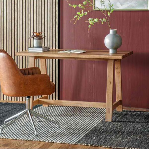 Samantha Wood Desk in Warm Brown