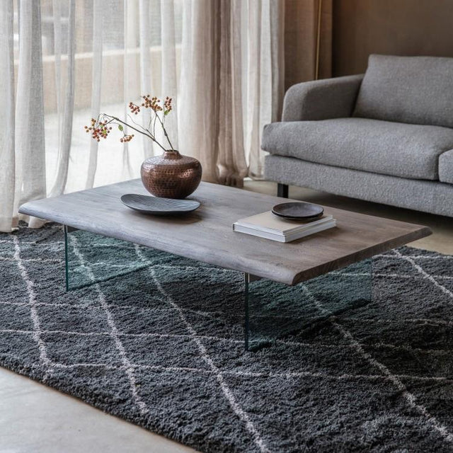 Stephanie Floating Wooden Coffee Table in Natural