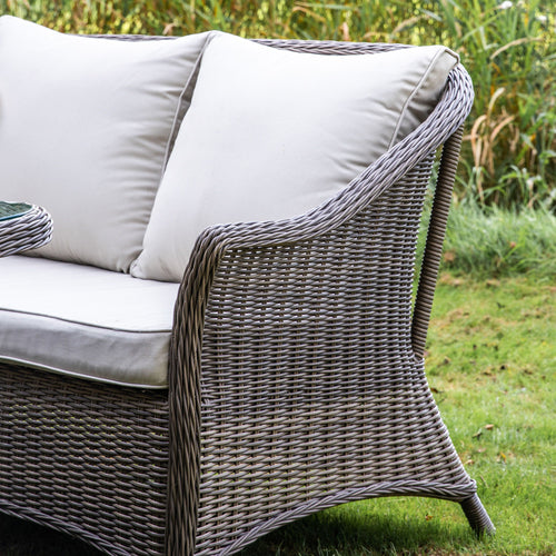 Palma Outdoor Sofa Dining Set in Grey