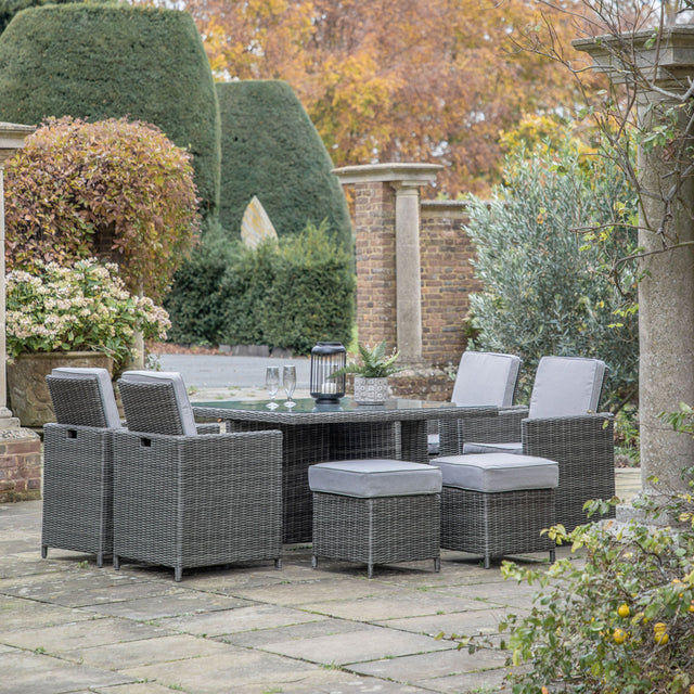 Valencia Outdoor 8-Seater Cube Dining Set in Grey (4)