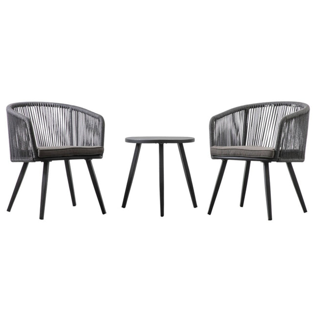 Murcia Outdoor Bistro Set in Charcoal (3)