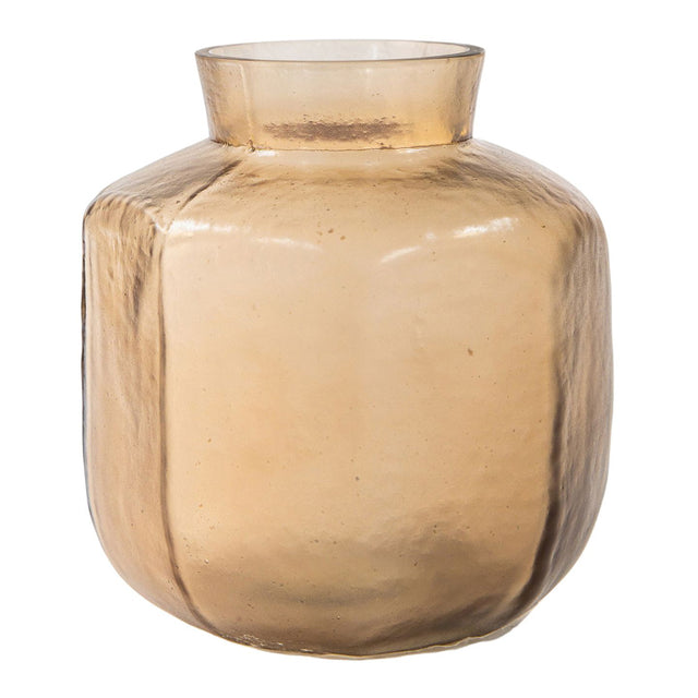 Ainsley Glass Vase in Brown (4)