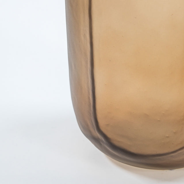 Ainsley Glass Vase in Brown (11)