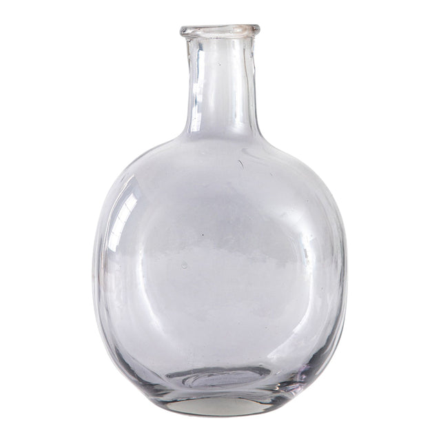 Jess Glass Bottle Vase in Grey (4)