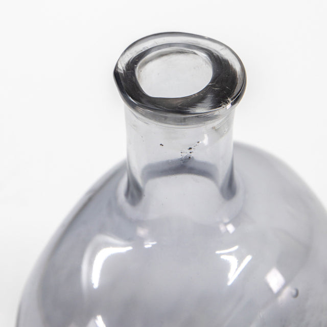 Jess Glass Bottle Vase in Grey (3)