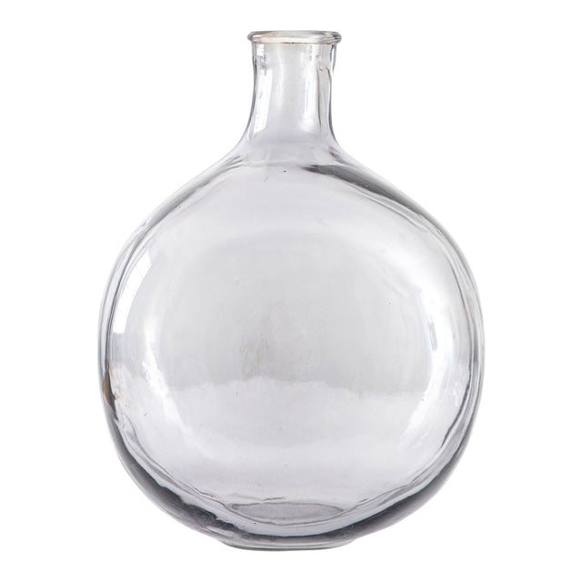 Jess Glass Bottle Vase in Grey (5)