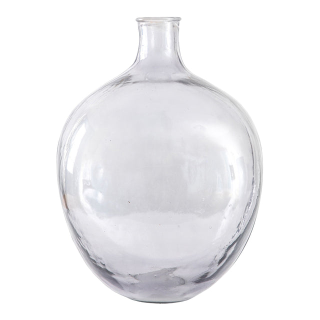 Jess Glass Bottle Vase in Grey (7)