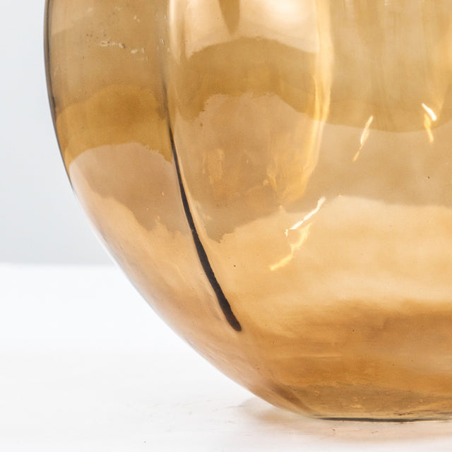 Jess Glass Bottle Vase in Brown (5)