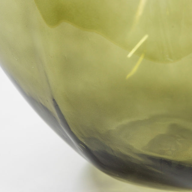 Jess Glass Bottle Vase in Green (3)