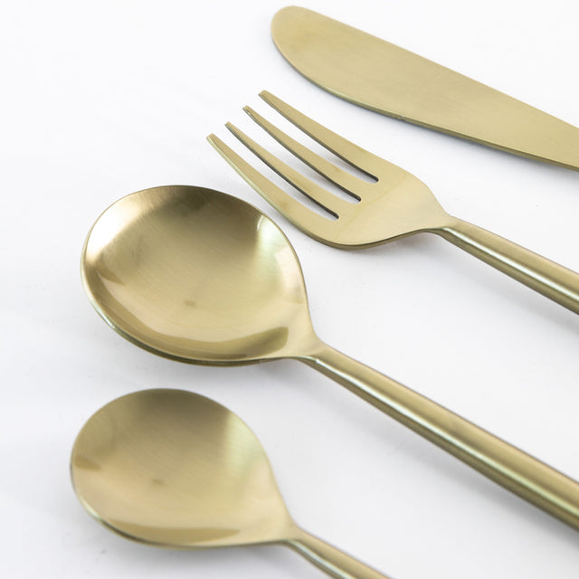 Gracen 16 Piece Cutlery Set in Gold (2)