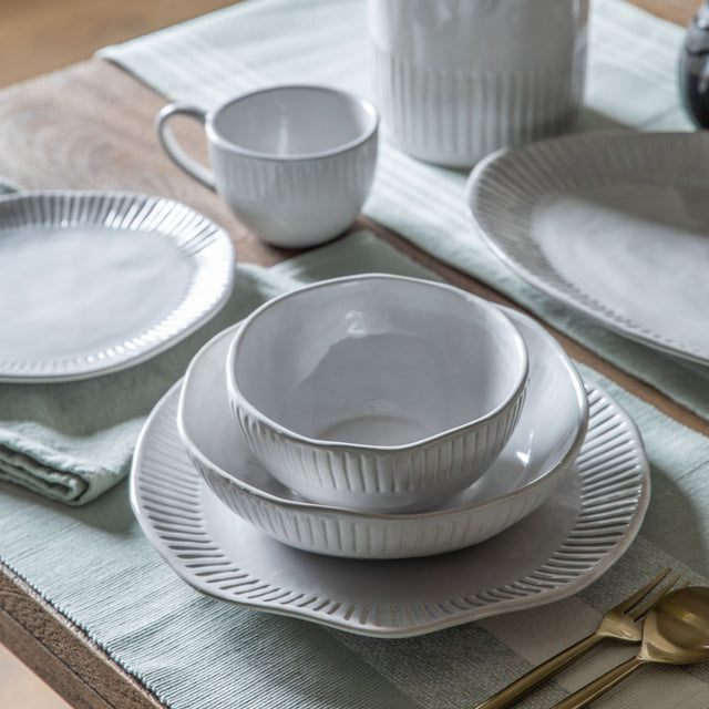 Anisa Ridged Set of 4 Bowls in Natural