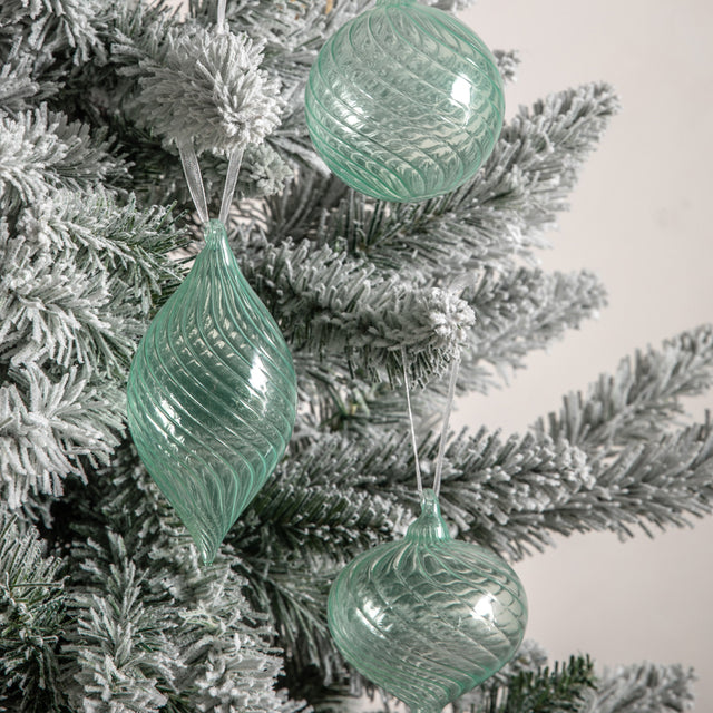 Antigone Set of 3 Baubles in Green