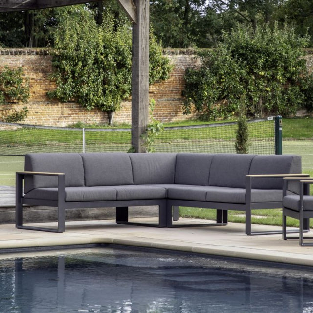 Sintra Outdoor Corner Sofa in Grey (2)