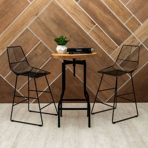 Treina Wire Bar Stool in Black