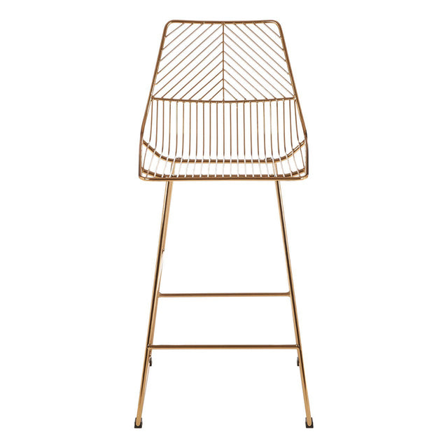 Treina Wire Bar Stool Chair in Gold (2)